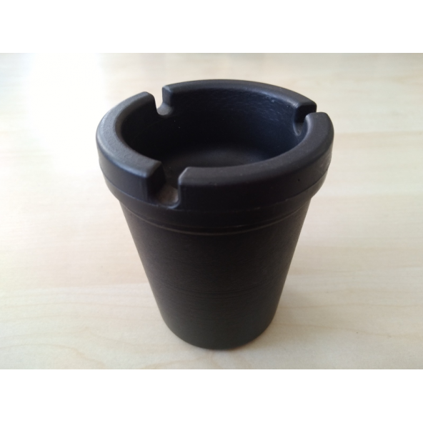 KOKUSUZ KÜLLÜK SİYAH 7,5cm (ARAÇ EV OFİS) PRATİK KÜLLÜK, KÜL TABLASI