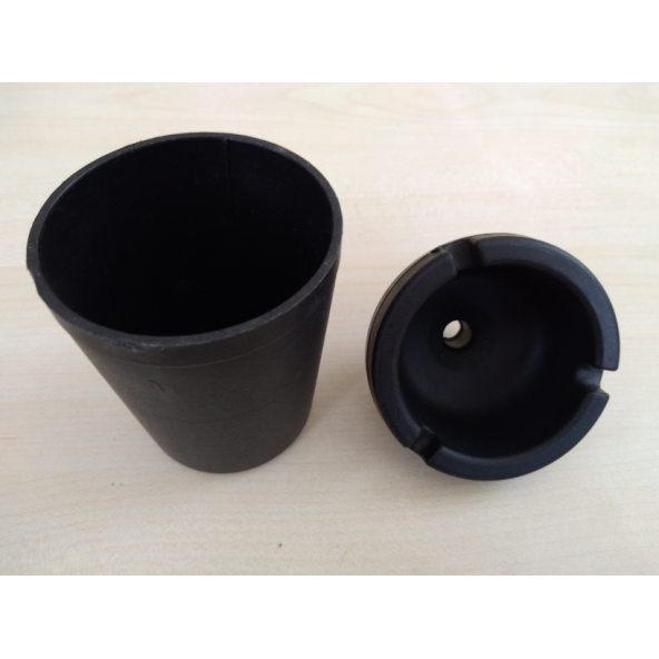 KOKUSUZ KÜLLÜK SİYAH 7,5cm (ARAÇ EV OFİS) PRATİK KÜLLÜK, KÜL TABLASI - 3