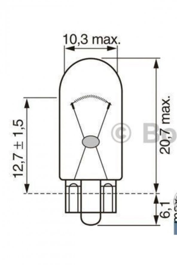 Ampul 12v W Stop Dıpsız W16w Osram 921 Fs10 1987302821