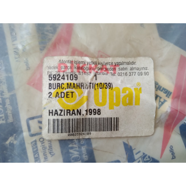 131 MAHRUTİ BURCU (10-39) (OPAR 5924109) MAHRUTİ ARA BORUSU MURAT 131, MURAT 124 - 3