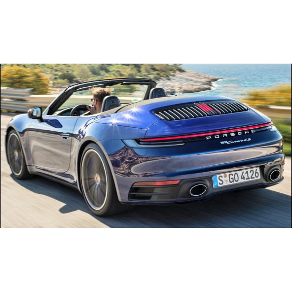 Porsche Carrera 911 4S Bagaj 3M 3D ABS Yazı Logo Amblem Seti - 5