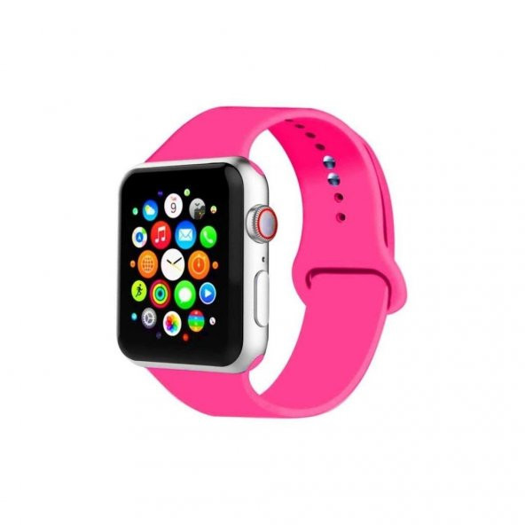42/44 mm Apple Watch Uyumlu Kordon 3 4 5 Seri Silikon Kordon Kayış - 5