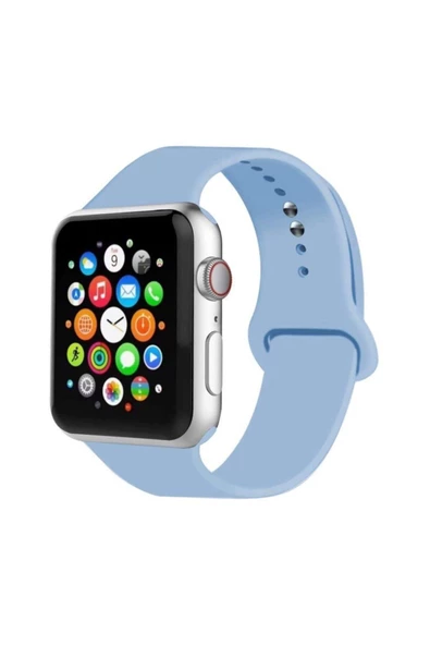 42/44 mm Apple Watch Uyumlu Kordon 3 4 5 Seri Silikon Kordon Kayış - 2