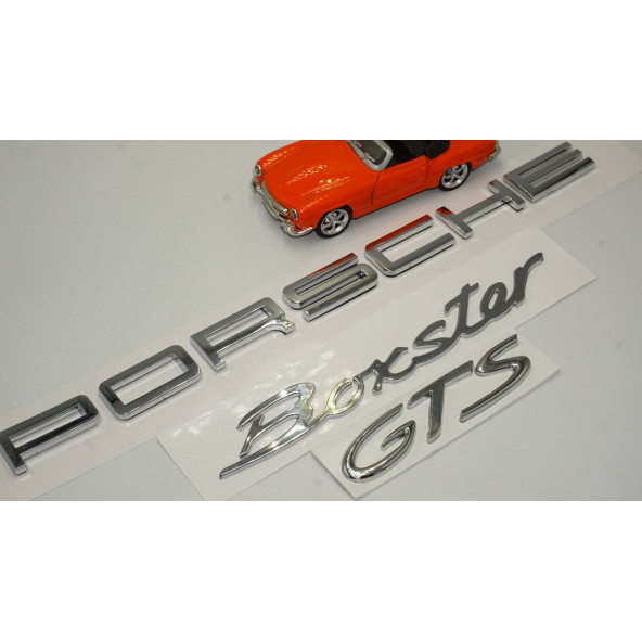 Porsche Boxster GTS Bagaj 3M 3D ABS Yazı Logo Amblem Seti - 2