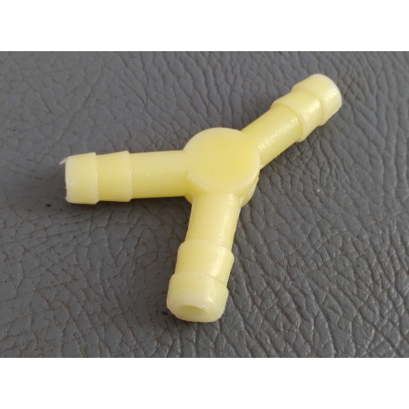 HAVALI KORNA 3LÜ REKOR PLASTİK BEYAZ, HORTUM T REKORU, HORTUM Y REKORU