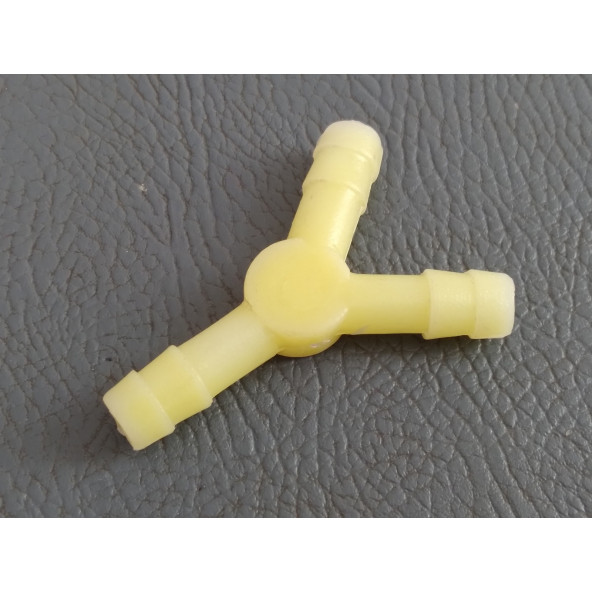 HAVALI KORNA 3LÜ REKOR PLASTİK BEYAZ, HORTUM T REKORU, HORTUM Y REKORU - 2