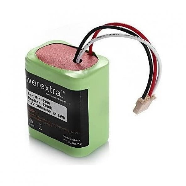 Powerextra 7.2V 3000mAh iRobot Braava Batarya - 2