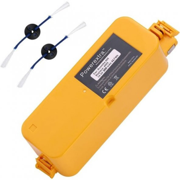 Powerextra 14.4V 3800mAh iRobot Roomba 400 Serisi Uyumlu Batarya - 2