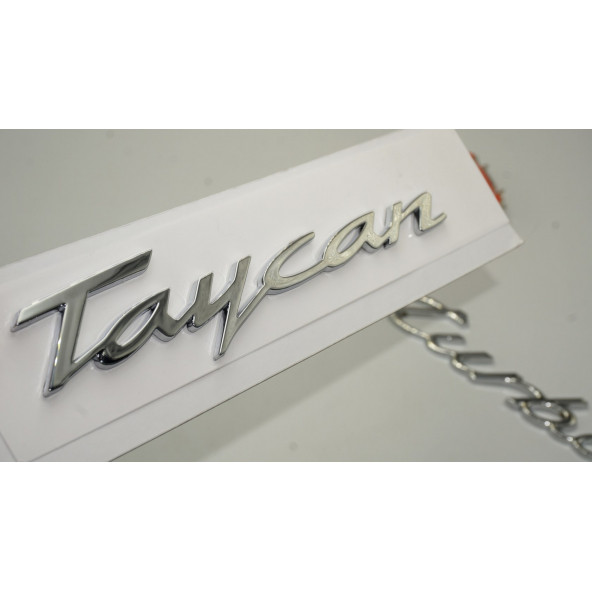 Porsche Taycan Turbo Bagaj 3M 3D ABS Yazı Logo Amblem Seti ürün görseli