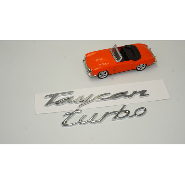 Porsche Taycan Turbo Bagaj 3M 3D ABS Yazı Logo Amblem Seti - Resim 2
