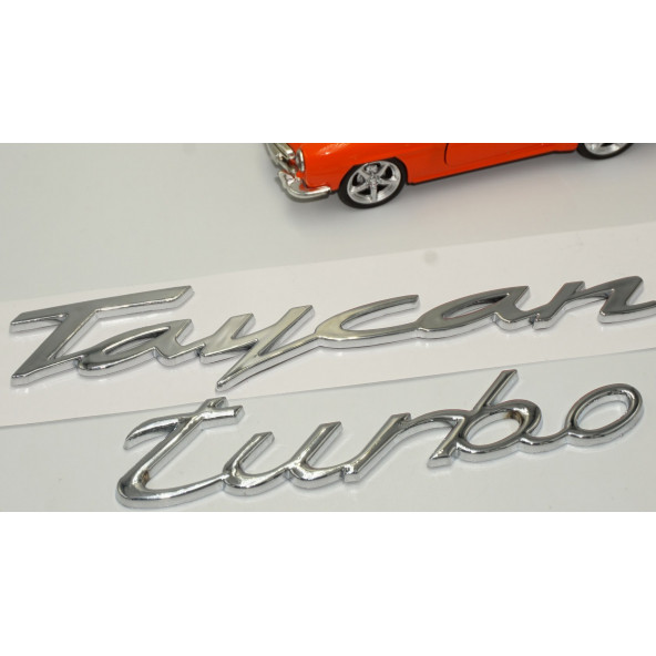 Porsche Taycan Turbo Bagaj 3M 3D ABS Yazı Logo Amblem Seti - Resim 3