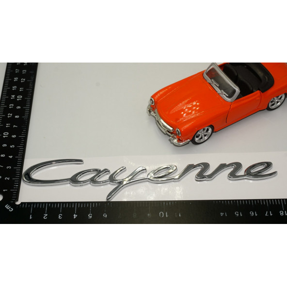 Porsche Cayenne Bagaj 3M 3D ABS Yazı Logo Amblem - 5