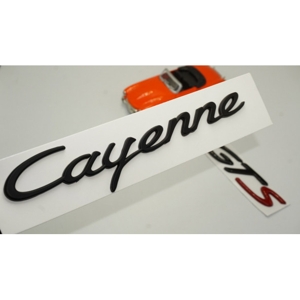 Porsche Cayenne GTS Bagaj 3M 3D ABS Yazı Logo Amblem Seti