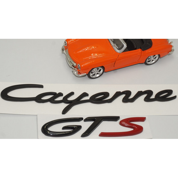 Porsche Cayenne GTS Bagaj 3M 3D ABS Yazı Logo Amblem Seti - 3