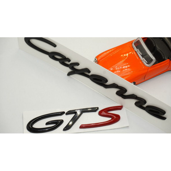 Porsche Cayenne GTS Bagaj 3M 3D ABS Yazı Logo Amblem Seti - 4