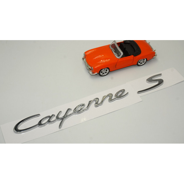 Porsche Cayenne S Bagaj 3M 3D ABS Yazı Logo Amblem Seti - 2