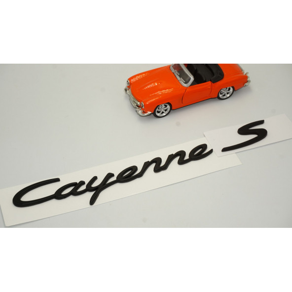 Porsche Cayenne S Bagaj 3M 3D ABS Yazı Logo Amblem Seti - 2