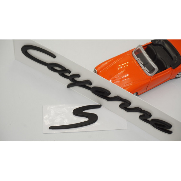 Porsche Cayenne S Bagaj 3M 3D ABS Yazı Logo Amblem Seti - 4