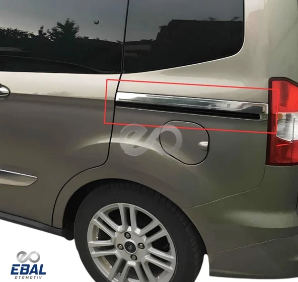 Ford Tourneo Courier Krom Sürgü Nikelajı 2 Parça 2014-2024 Arası Uyumlu P.ÇELİK - 3