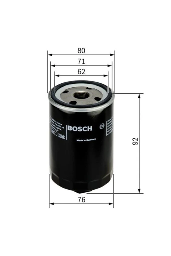F026407143-0986tf0008 Yağ Filtresi Polo-golf Iıı-caddy-bora-octavıa-fabıa-toledo-leon-passat 1.8 Bos