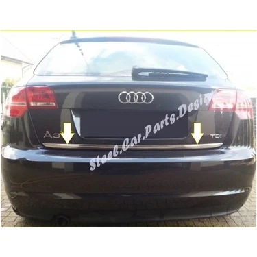 Audi A3 Krom Bagaj Alt Çıtası 2003-2012 P. Çelik (Sport) ürün görseli
