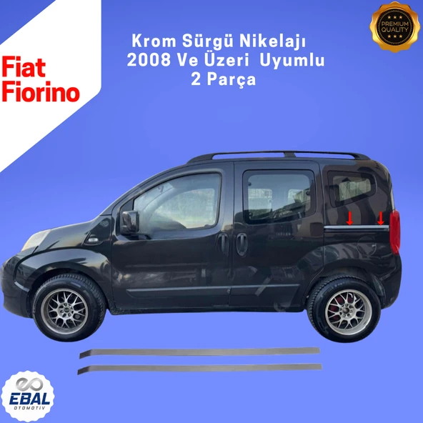 Fiat Fiorino Krom Sürgü Nikelajı 2 Parça 2008 Üzeri P.ÇELİK - Resim 4