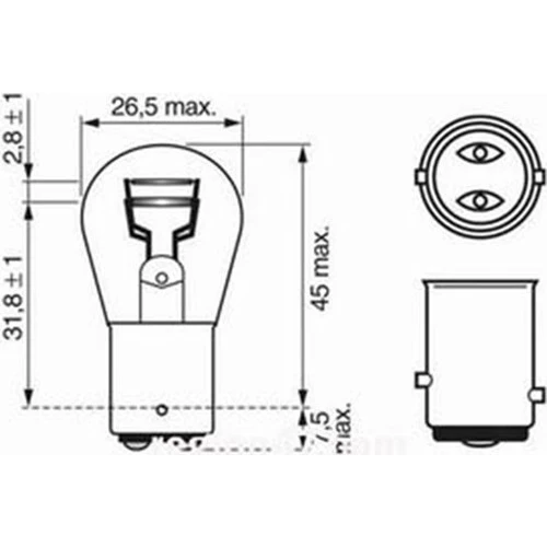 BOSCH PEUGEOT 307 1016 Ampul / Sinyal Ampulü 2001 - 2008
