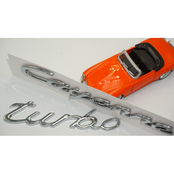 Porsche Cayenne Turbo Bagaj 3M 3D ABS Yazı Logo Amblem Seti - Resim 4