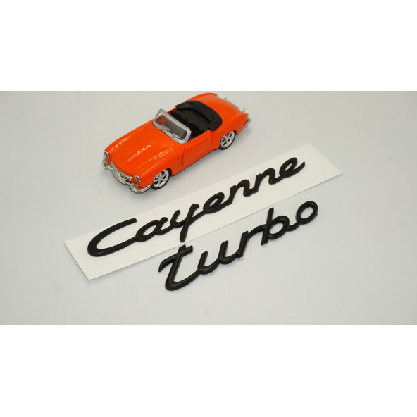 Porsche Cayenne Turbo Bagaj 3M 3D ABS Yazı Logo Amblem Seti - 2