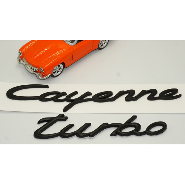 Porsche Cayenne Turbo Bagaj 3M 3D ABS Yazı Logo Amblem Seti - 3