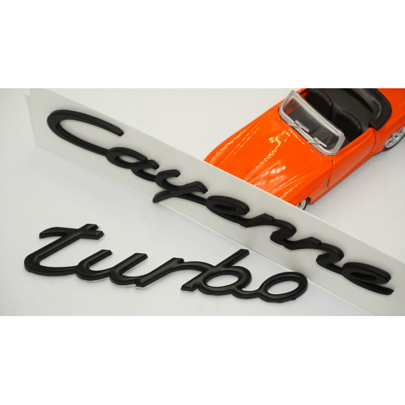 Porsche Cayenne Turbo Bagaj 3M 3D ABS Yazı Logo Amblem Seti - 4