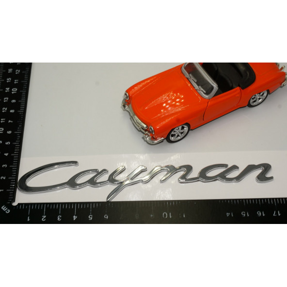 Porsche Cayman Bagaj 3M 3D ABS Yazı Logo Amblem - Resim 5