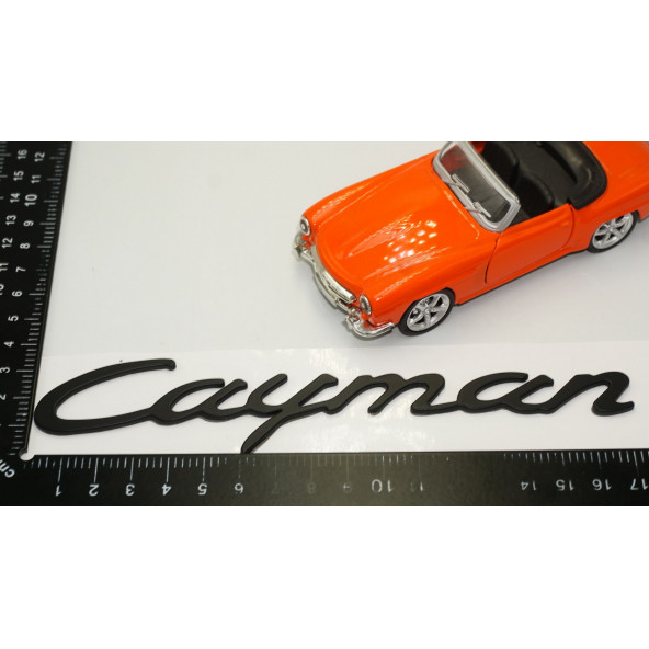 Porsche Cayman Bagaj 3M 3D ABS Yazı Logo Amblem - 5