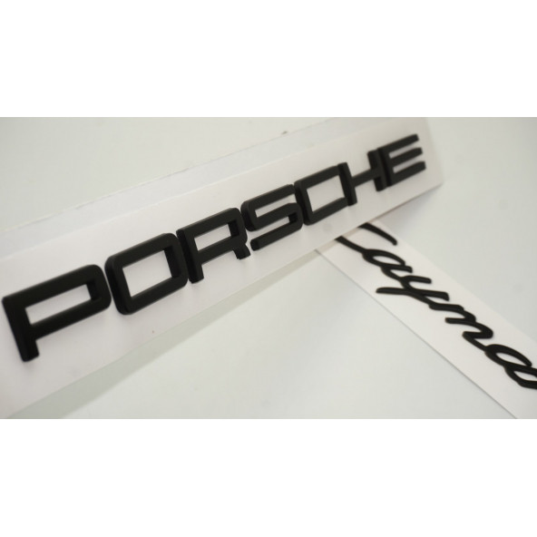 Porsche Cayman Bagaj 3M 3D ABS Yazı Logo Amblem Seti