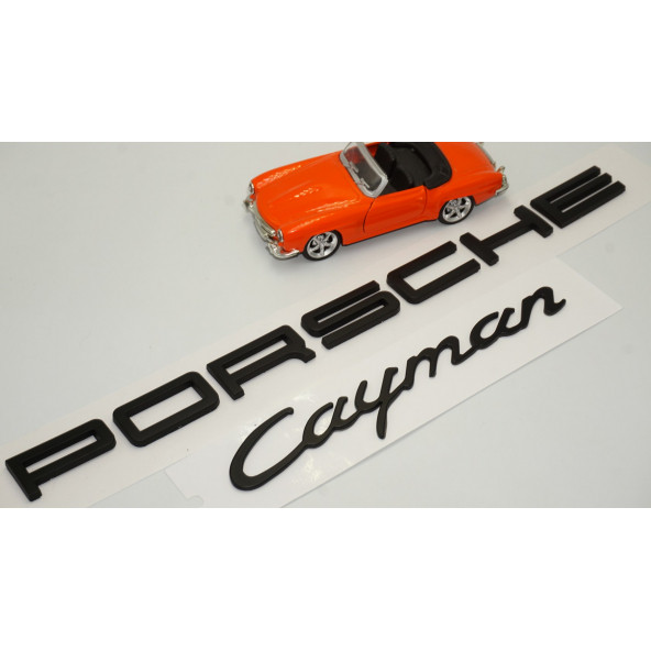 Porsche Cayman Bagaj 3M 3D ABS Yazı Logo Amblem Seti - 2