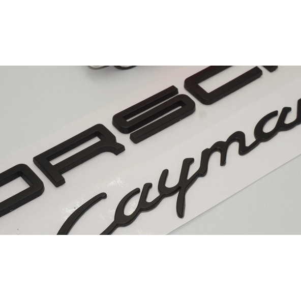 Porsche Cayman Bagaj 3M 3D ABS Yazı Logo Amblem Seti - 3