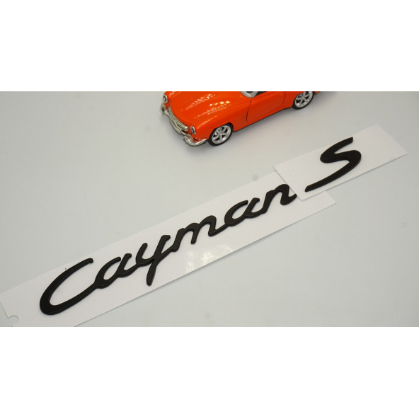 Porsche Cayman S Bagaj 3M 3D ABS Yazı Logo Amblem Seti - 2