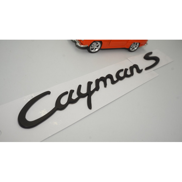 Porsche Cayman S Bagaj 3M 3D ABS Yazı Logo Amblem Seti - 3