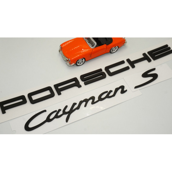 Porsche Cayman S Bagaj 3M 3D ABS Yazı Logo Amblem Seti - 2