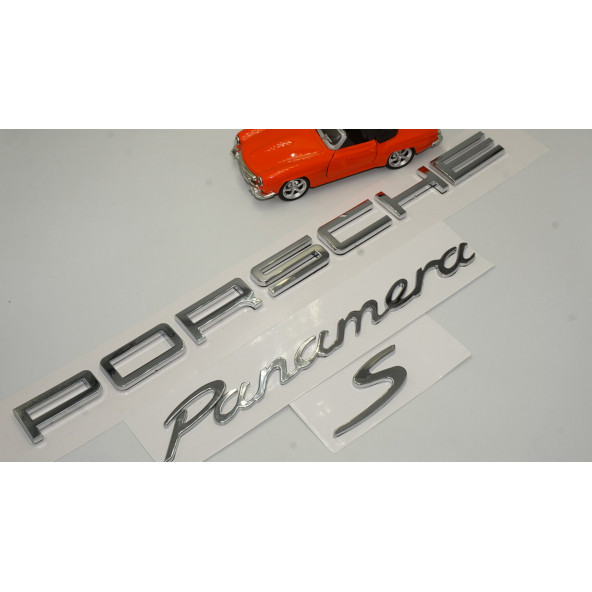 Porsche Panamera S Bagaj 3M 3D ABS Yazı Logo Amblem Seti - 2
