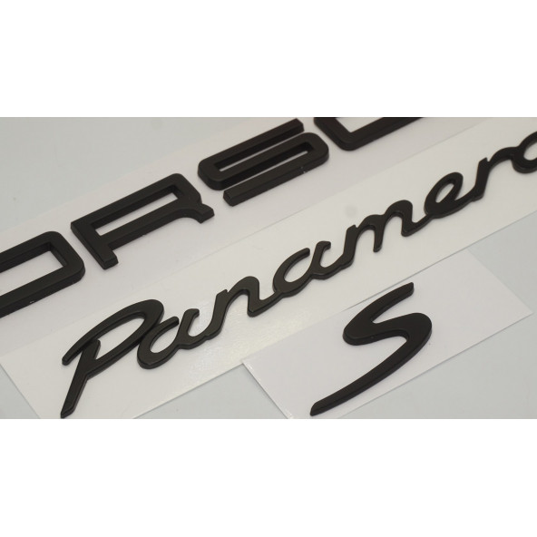 Porsche Panamera S Bagaj 3M 3D ABS Yazı Logo Amblem Seti - 3