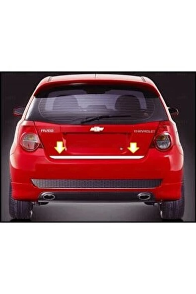Chevrolet Aveo HB Krom Bagaj Alt Çıtası 2005-2011 Arası Paslanmaz Çelik ürün görseli