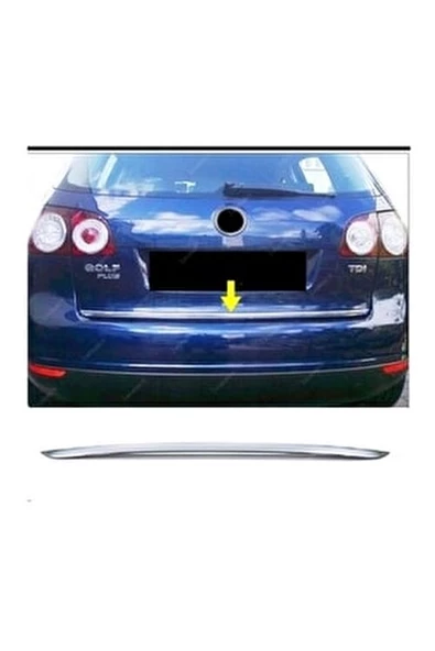 VW Golf 5 Plus Krom Alt Bagaj Çıtası 2004 Üzeri P. Çelik ürün görseli