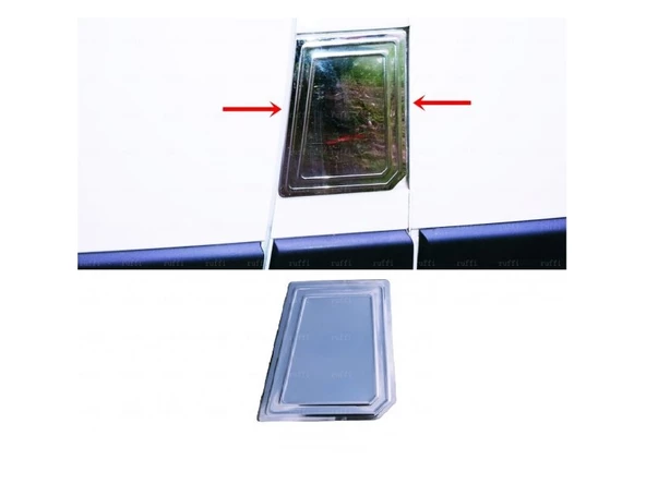 Citroen Jumper Krom Depo Kapağı 2007-2014 Paslanmaz Çelik - Resim 2