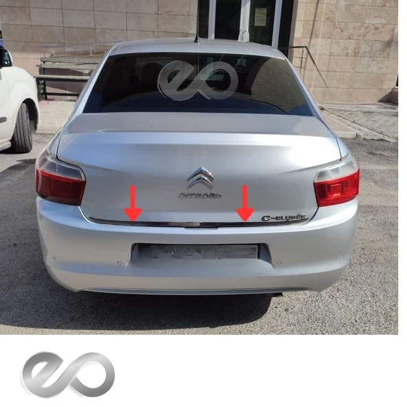 Citroen C-Elysee Krom Bagaj Alt Çıta 2012-2019 Arası P.Çelik - Resim 2