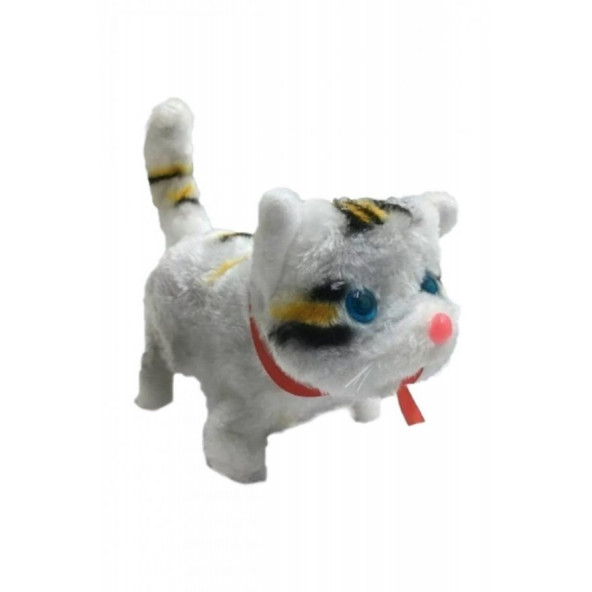 Yürüyen Miyavlayan Işıklı Peluş Kedi - 3