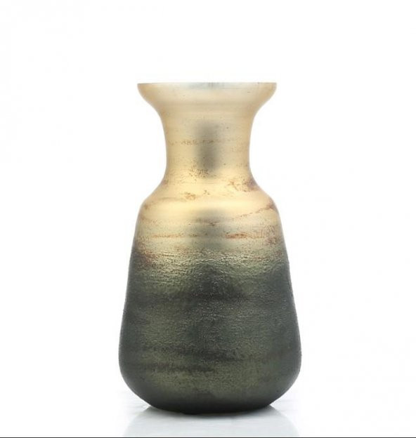 Vitale Madagascar Yeşil Küçük Dekoratif Vazo 23x35 cm AK.IX0081