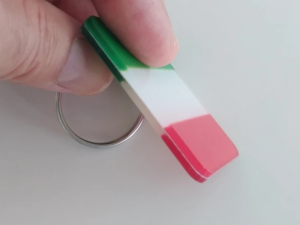 İTALYA BAYRAĞI ANAHTARLIĞI PLEKSİ (ÇİFT YÖNLÜ), İTALYA Maskot, İTALYA ANAHTARLIK, OTO ANAHTARLIĞI - Resim 2