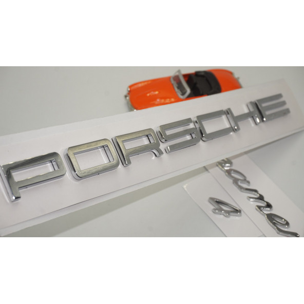 Porsche Panamera 4 Bagaj 3M 3D ABS Yazı Logo Amblem Seti