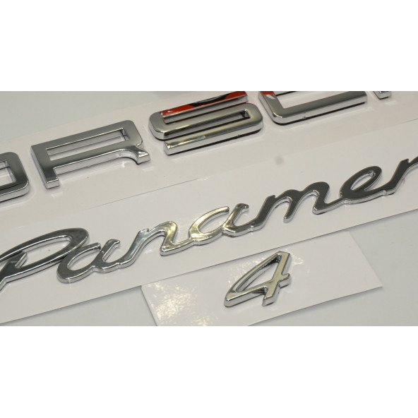 Porsche Panamera 4 Bagaj 3M 3D ABS Yazı Logo Amblem Seti - 3